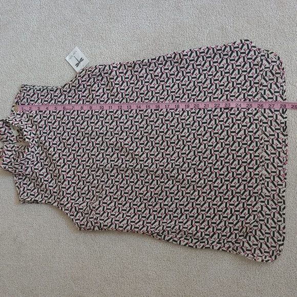 Tyler Boe sleeveless tunic, mock neck geo print, sz XS, new - Picture 13 of 14